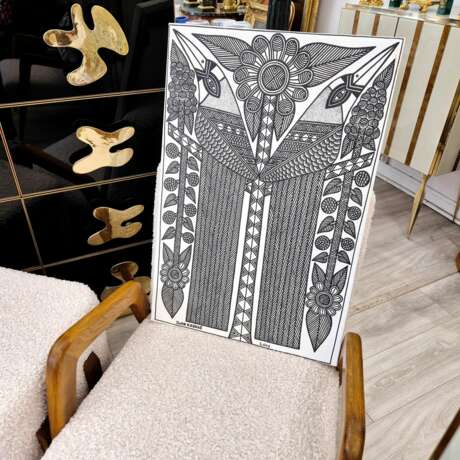 Birds of paradise John KAUAGE Acrylic on canvas Papua New Guinea 2013 Canvas 21th century - photo 7