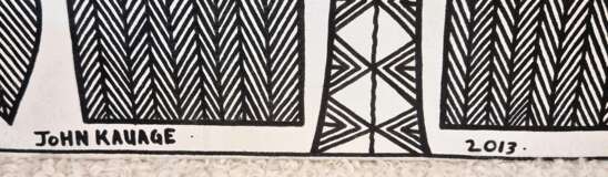 Birds of paradise John KAUAGE Acrylic on canvas Papua New Guinea 2013 Canvas 21th century - photo 10