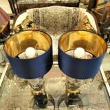 Pair of Japanese Large cloisonn&eacute; enamel Lamps 19th Century Bronze 19th century - Foto 6