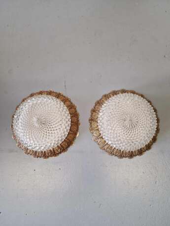 Pair of ceiling lights.Belgium.1970s Verre Design of 70’s Mid-20th century - photo 3