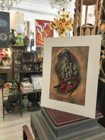 Flame Colored Copper Painting by Arthur UNGER. Signed. Cuivre 20th century - photo 6