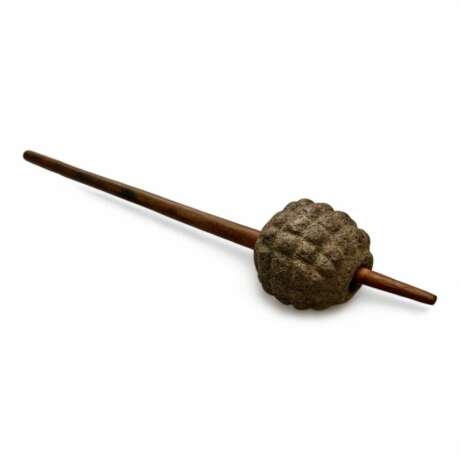 19th Century Kukukuku Club from Highlands Papua Stoneware 19th century - photo 3