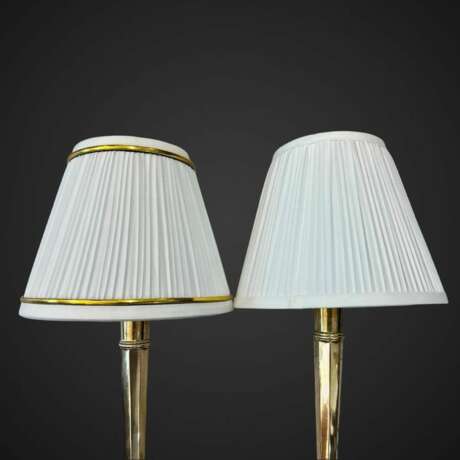 Early 19th Century Pair of Louis XVI Directoire Style Candlestick Lamps Bronze Early 19th century - photo 5