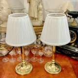 Early 19th Century Pair of Louis XVI Directoire Style Candlestick Lamps Bronze Early 19th century - photo 7
