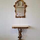 Console with mirror Lackiertes Holz Neo-baroque Early 20th century - Foto 1