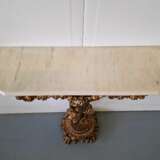 Console with mirror Lackiertes Holz Neo-baroque Early 20th century - Foto 5