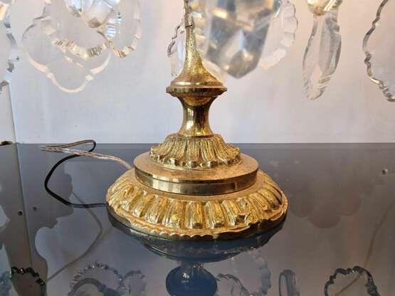 Luxurious pair of table lamps Crystal Victorian Style Late 19th century - photo 3