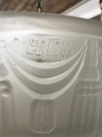 Art Deco Chandelier Glass 20th century - photo 2