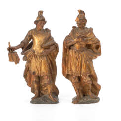 2 barocke Heiligenfiguren: Heiliger Flo