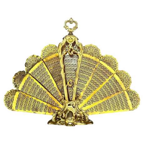 19th Century Fireplace Screen in Gilt Bronze Bronze Napoleon III 19th century - photo 1