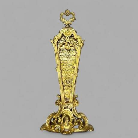 19th Century Fireplace Screen in Gilt Bronze Bronze Napoleon III 19th century - photo 4