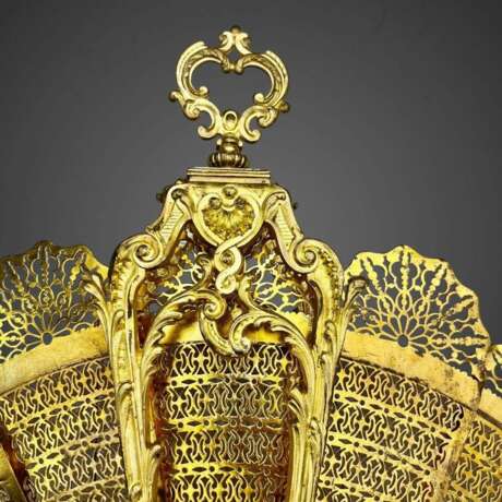 19th Century Fireplace Screen in Gilt Bronze Bronze Napoleon III 19th century - photo 5