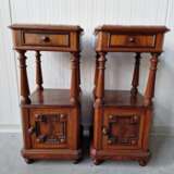 A pair of antique bedside tables Mahagoni 19th century - Foto 2
