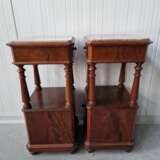 A pair of antique bedside tables Mahagoni 19th century - Foto 3