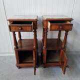 A pair of antique bedside tables Mahagoni 19th century - Foto 5
