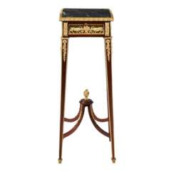 French console in mahogany and gilded bronze. IN THE STYLE OF FRANCOIS LINKE. 