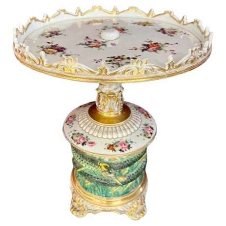 Late 19th Century Pair of Serving Platters in Paris Porcelain Porzellan Napoleon III Late 19th century - Foto 1