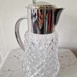 Glass pitcher with ice container Стекло Early 20th century г. - фото 3