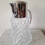 Glass pitcher with ice container Стекло Early 20th century г. - фото 4