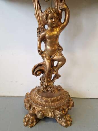 Console with mirror Bois laqué Neo-baroque Early 20th century - photo 2
