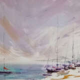 Яхты в Ялте Canvas on the subframe Oil Impressionism Marine art Russia 2025 - photo 1