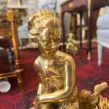 Pair Of Napoleon III Period Gilt Bronze Putti Andirons 19th century Bronce Napoleon III 19th century - photo 8