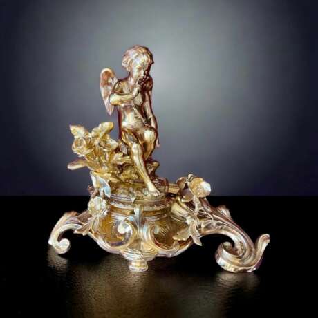 Pair Of Napoleon III Period Gilt Bronze Putti Andirons 19th century Bronce Napoleon III 19th century - photo 11