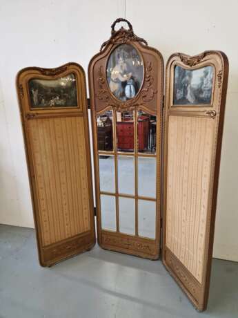 Antique screen Wood 19th century - photo 1