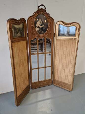 Antique screen Wood 19th century - photo 2