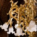 French gilded bronze chandelier Napoleon III. XIX century. Glass Empire 19th century - photo 3