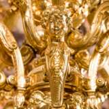 French gilded bronze chandelier Napoleon III. XIX century. Glass Empire 19th century - photo 5