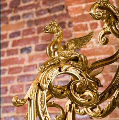 French gilded bronze chandelier Napoleon III. XIX century. Glass Empire 19th century - photo 9