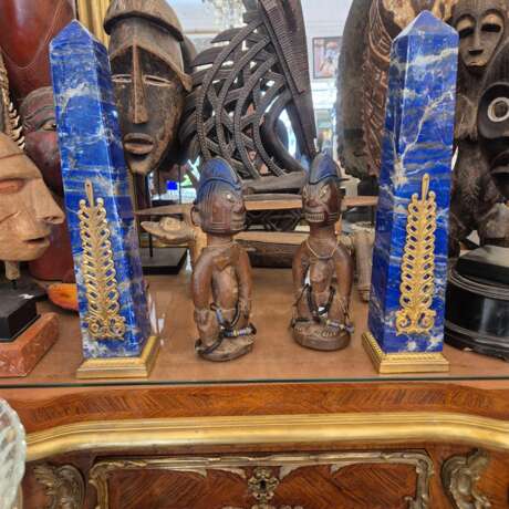 Ibedji Statuette &ndash; Yoruba Culture Nigeria circa 1930 (20th century) Bois laqué 20th century - photo 1