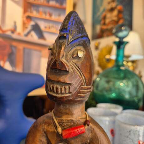 Ibedji Statuette &ndash; Yoruba Culture Nigeria circa 1930 (20th century) Bois laqué 20th century - photo 3