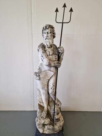 Garden statue Neptune Stoneware realism Early 20th century - photo 1