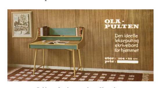 A Ola-pulten writing desk designed by John Texmon for Blindheim M&oslash;belfabrikk in production from approx 1957. Teak Mid-20th century - photo 3