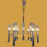 Space Age chromed metal chandelier by Gaetano Sciolari mid-20th century Metal Design of 50-60’s 20th century - photo 7
