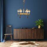 Space Age chromed metal chandelier by Gaetano Sciolari mid-20th century Metal Design of 50-60’s 20th century - photo 9