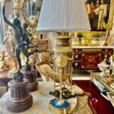 19th-Century Empire-Style Lamp in Gilt Bronze and Brown Patina with Marble Base Камень Napoleon III 18th century г. - фото 3