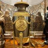 19th-Century Empire-Style Lamp in Gilt Bronze and Brown Patina with Marble Base Камень Napoleon III 18th century г. - фото 4
