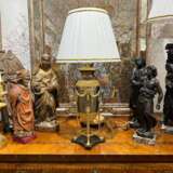19th-Century Empire-Style Lamp in Gilt Bronze and Brown Patina with Marble Base Камень Napoleon III 18th century г. - фото 6