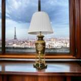 19th-Century Empire-Style Lamp in Gilt Bronze and Brown Patina with Marble Base Камень Napoleon III 18th century г. - фото 11