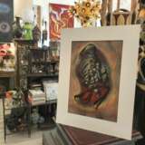 Flame Colored Copper Painting by Arthur UNGER. Signed. Kupfer 20th century - Foto 6