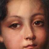 19th Century Oval Portrait of Aristocrat Girl in Gilded Frame Canvas Louis-Philippe Carl X 19th century - photo 4