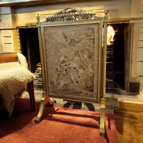 Louis XV style gilded wood firescreen 19th century Naturholz 19th century - Foto 7