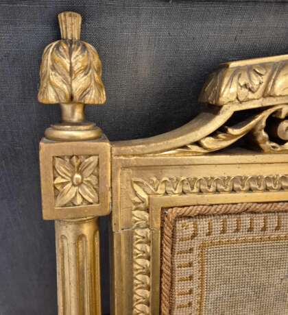 Louis XV style gilded wood firescreen 19th century Naturholz 19th century - Foto 14