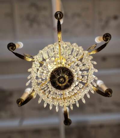 Luxurious chandelier. France.1960s Glas Mid-20th century - Foto 5