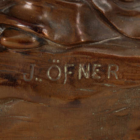 ÖFNER, Josef: Jugendstil-Bronze "Lex". - Foto 6