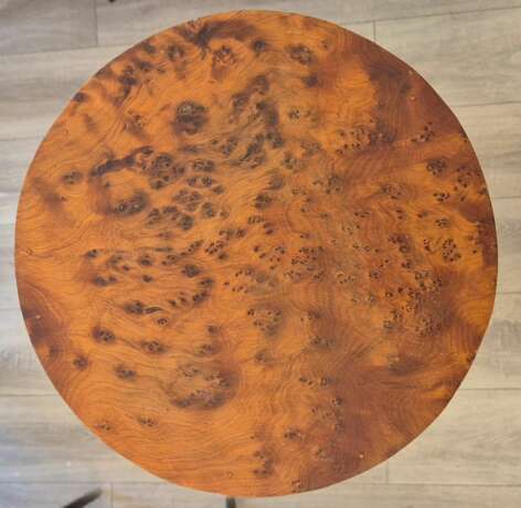 Large Art Deco Column Stand In Amboyna Burl 1940 Lackiertes Holz 20th century - Foto 5
