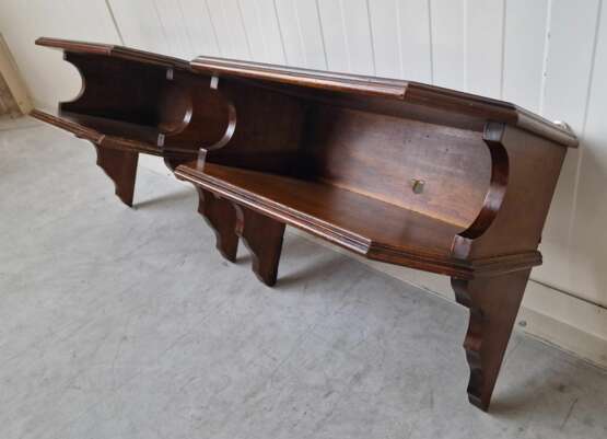 A pair of wall consoles Wood Design of 70’s Mid-20th century - photo 1